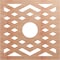 Ekena Millwork Chevron Wood Fretwork Pierced Ceiling Medallion, Cherry, 34"OD x 8 3/4"ID x 3/8"T CMWP34X34X0375CHCH - alternate 1